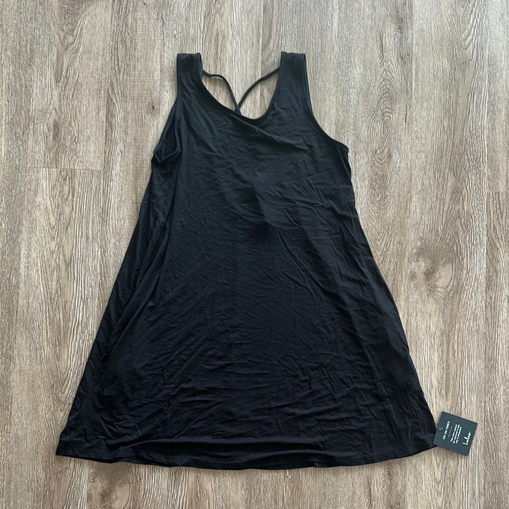 NWT Lulus Black Swing Dress Size Small Scoop Neck